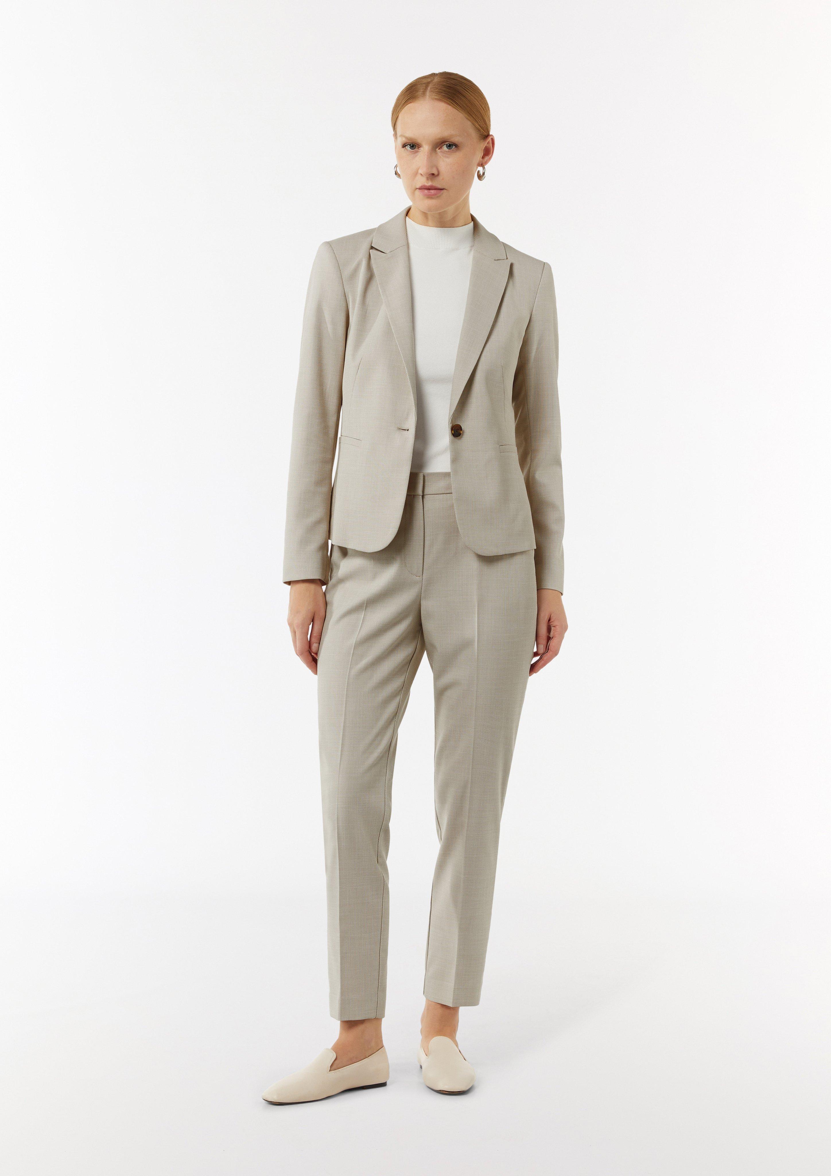 Blazer mit Musterstruktur - sandfarben