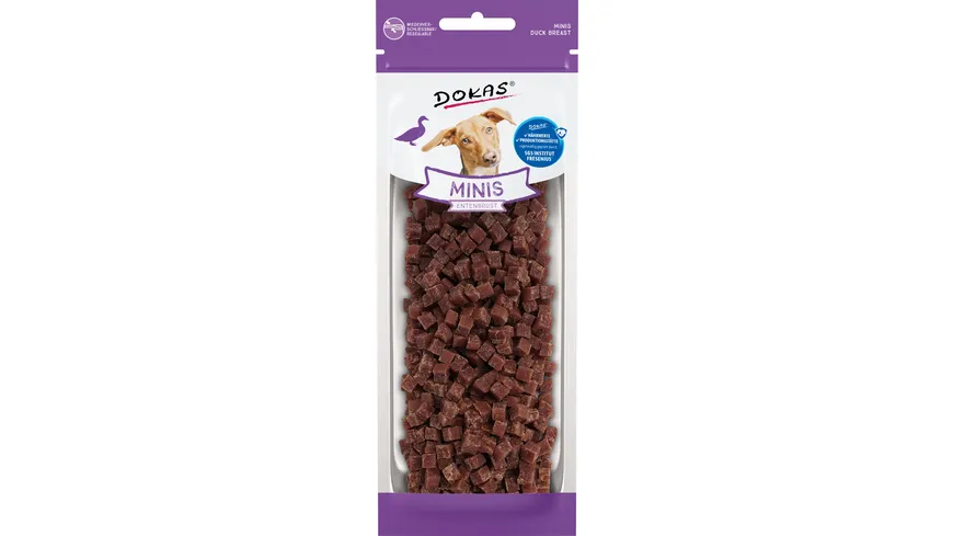 Dokas Hundesnack Minis Entenbrust 70 g