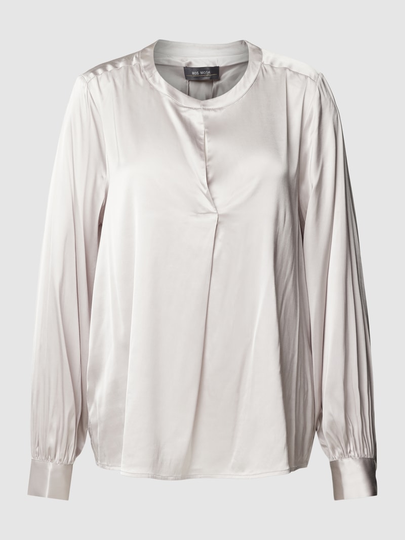 Blusenshirt mit Tunikakragen Modell 'ENFA' in silber
