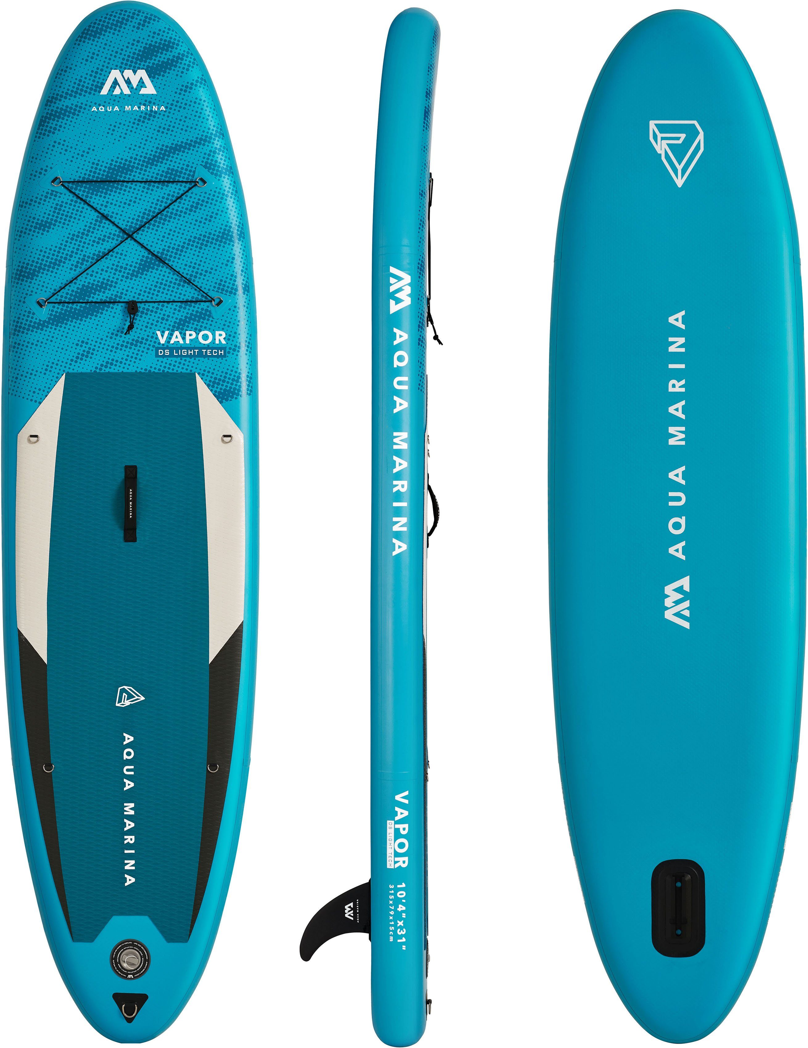 Aqua Marina SUP-Board Vapor iSUP BT-21VAP, (Set, 6 tlg., mit Paddel, Pumpe und Transportrucksack)
