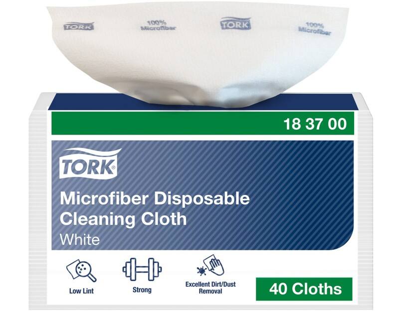 Tork Premium Mikrofaser Einweg-Reinigungstuch Weiß Premium 40 Stück