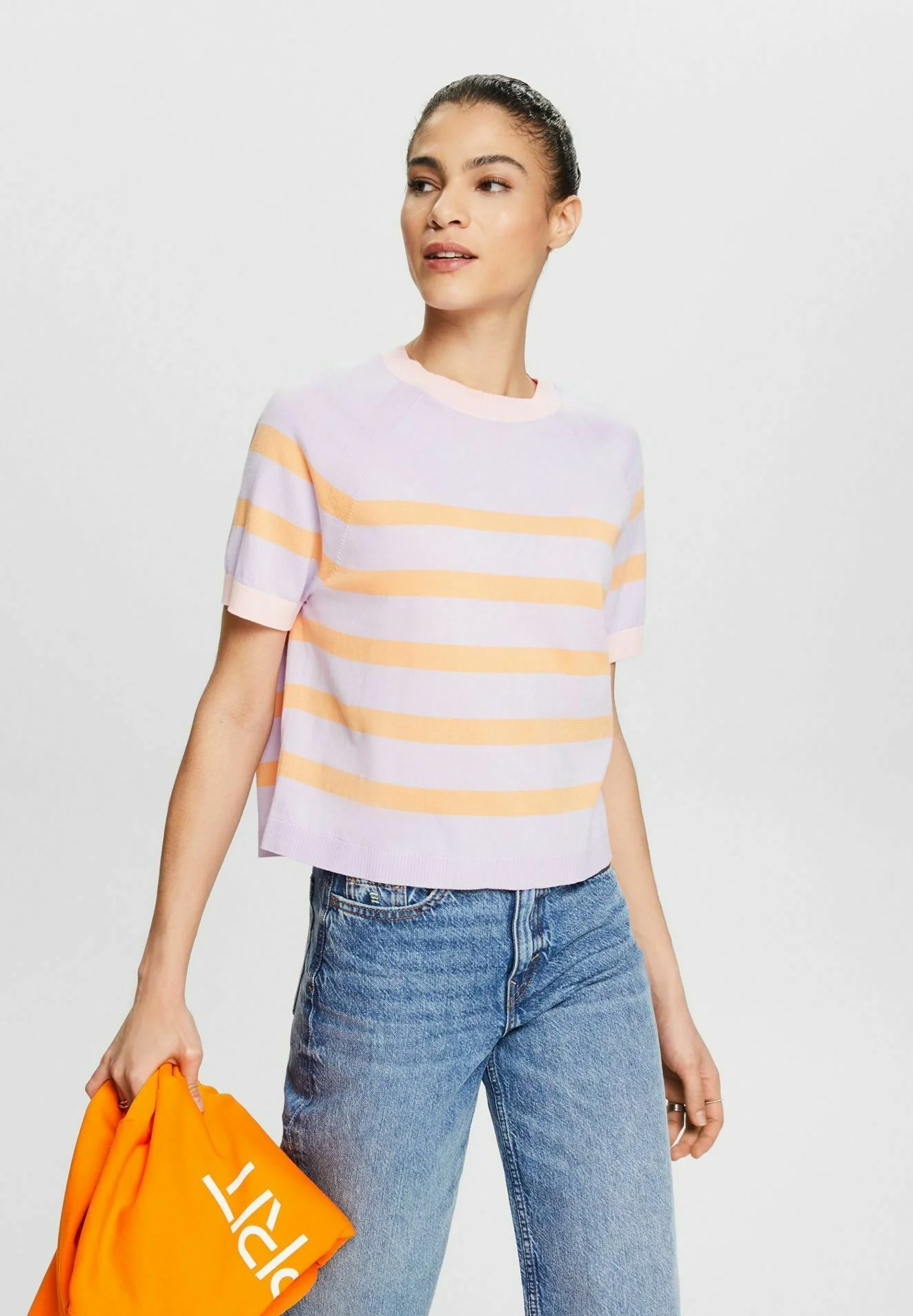 Esprit STRIPED - Camiseta con estampado