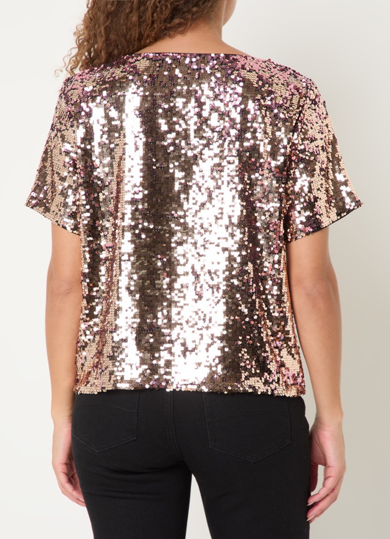 Sequined Espresso Top