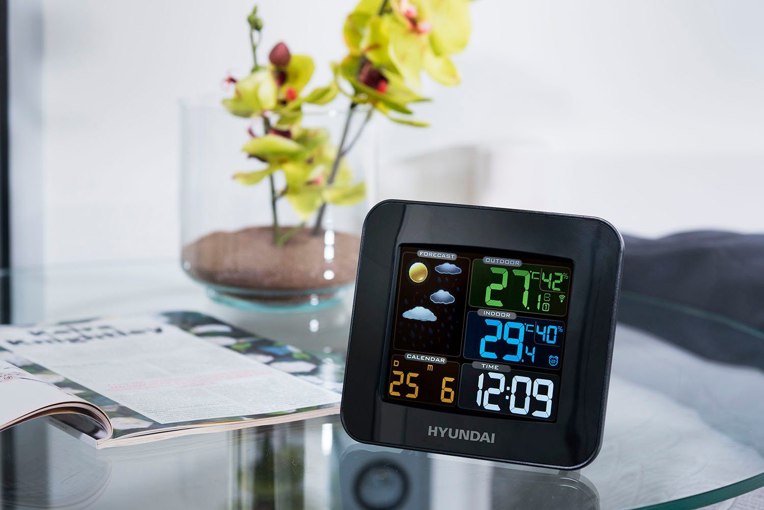 Hyundai Hyundai WS8446 Wetterstation (mit Außensensor)