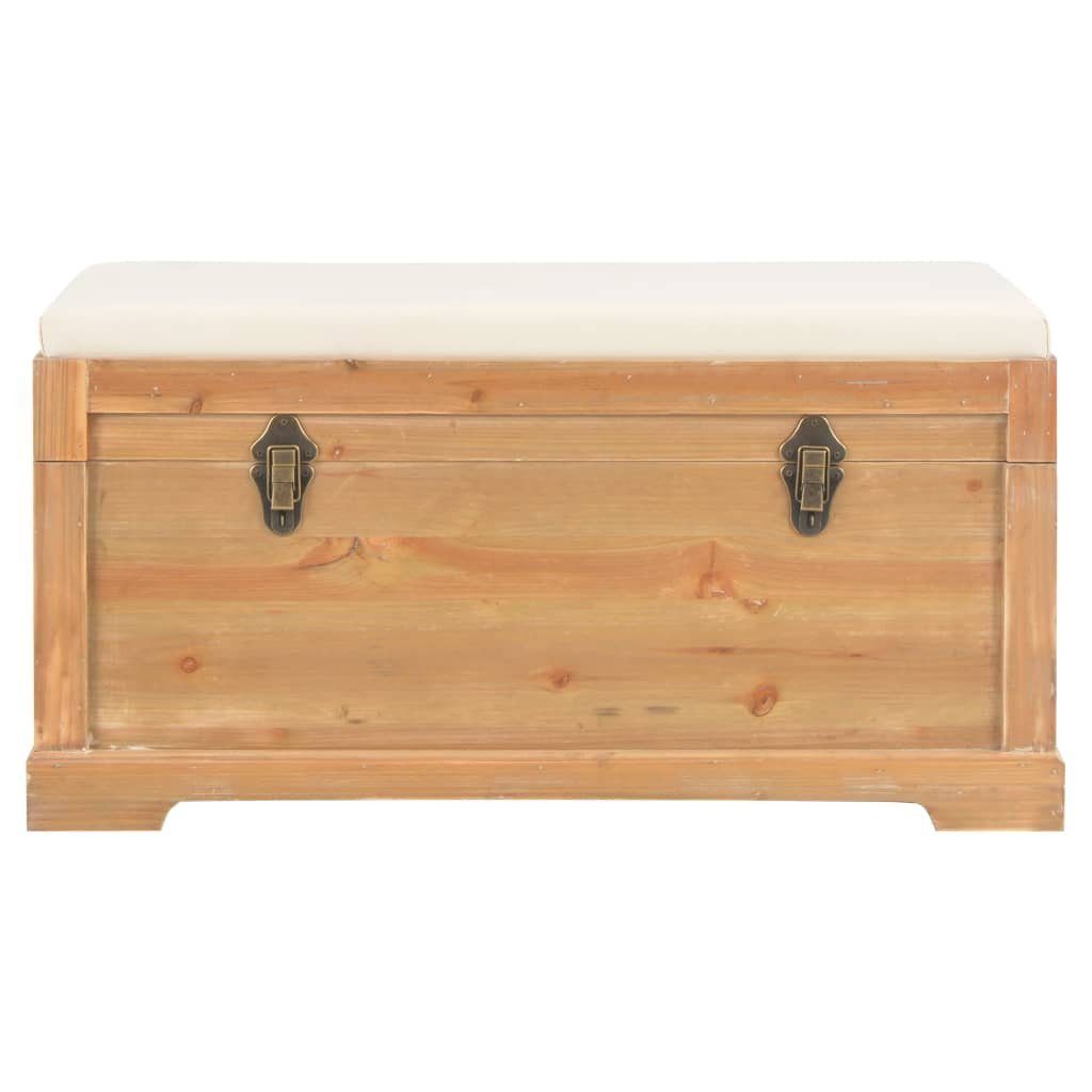 vidaXL Aufbewahrungsbox Aufbewahrungstruhe mit Auflage 80×40×40 cm MDF (1 St)