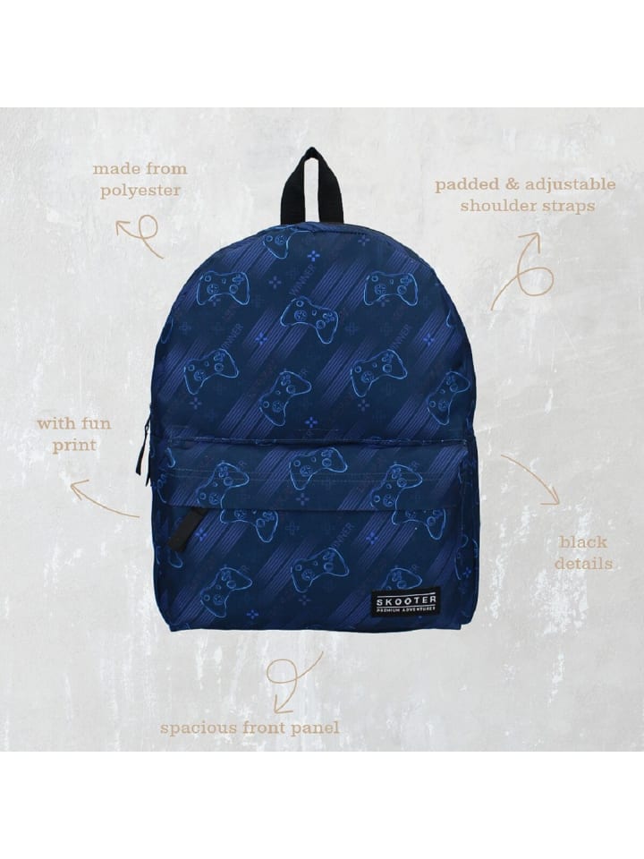 COFI 1453 Skooter Rucksack Blau– Ergonomisch, geräumig & in Blau günstig kaufen 39 cm