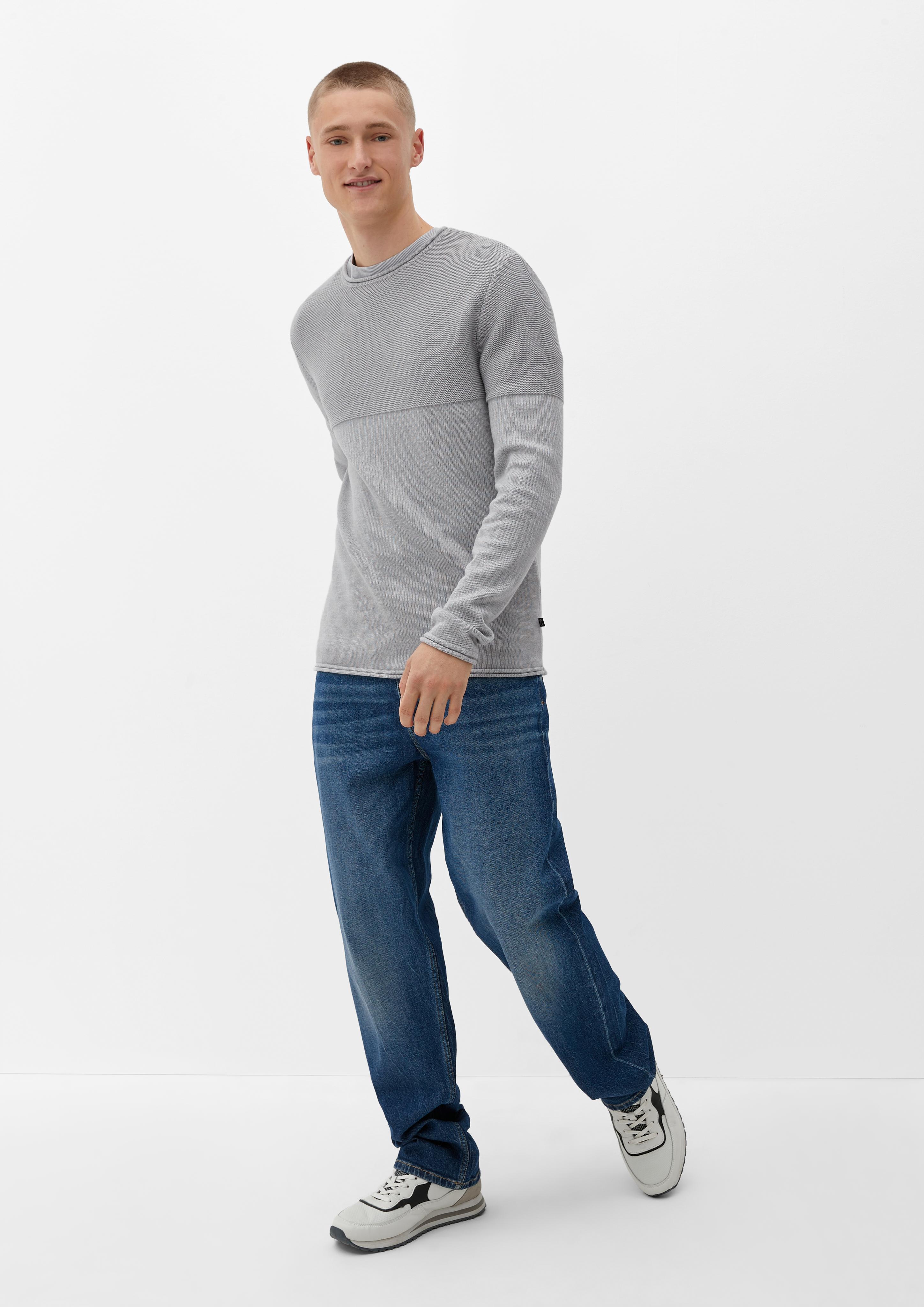 Strickpulli mit Rollsäumen  2123459-9400