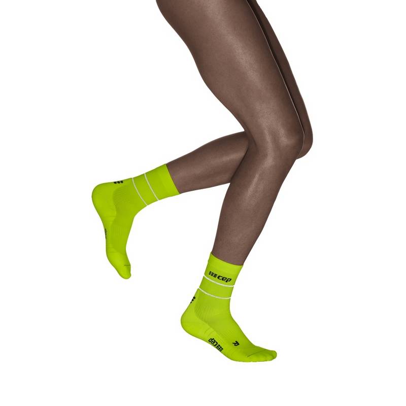 CEP Reflective Mid Cut Socken Damen