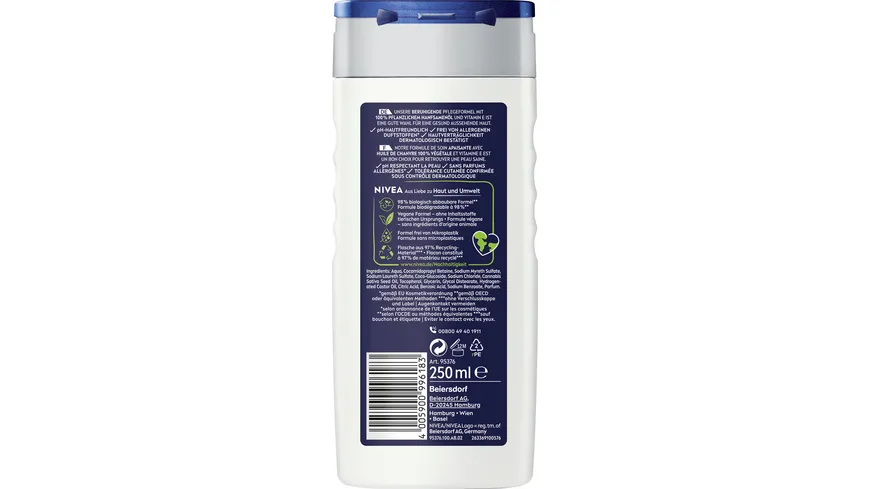 NIVEA MEN Pflegedusche 3in1 Sensit ive Pro schützt effektiv 250 ml
