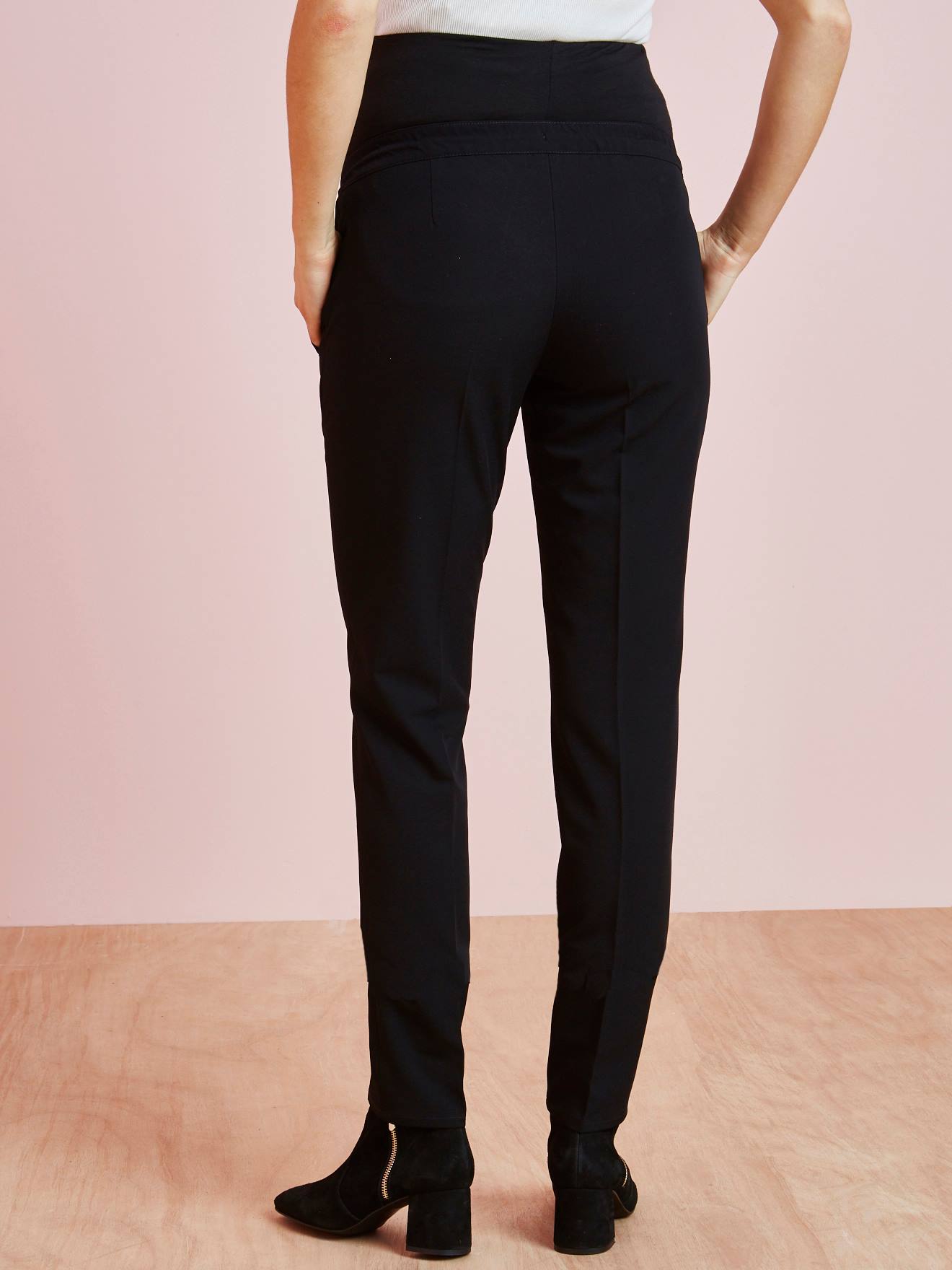 Pantalon cigarette de grossesse noir