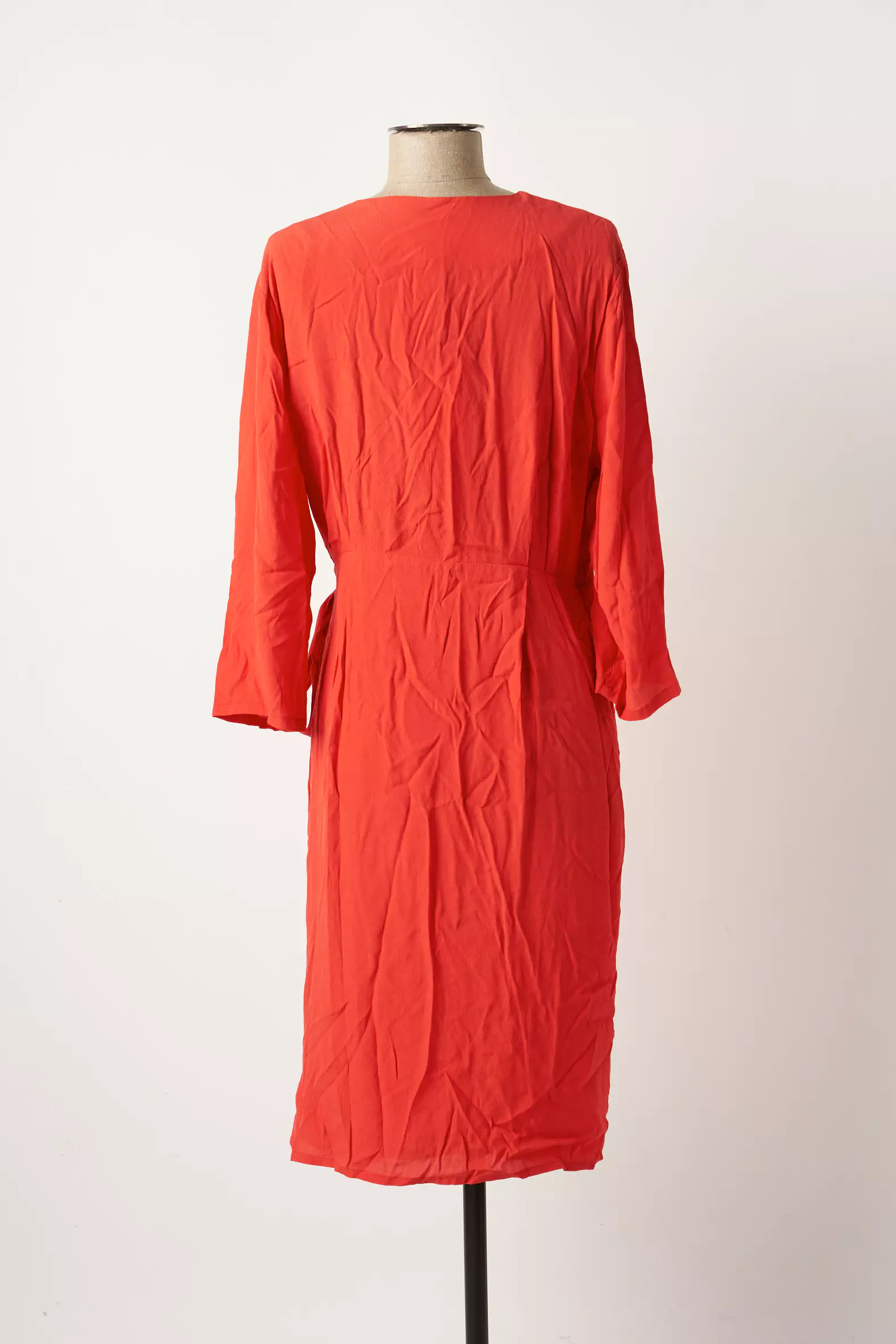 Ichi Robes Mi Longues Femme couleur rouge
