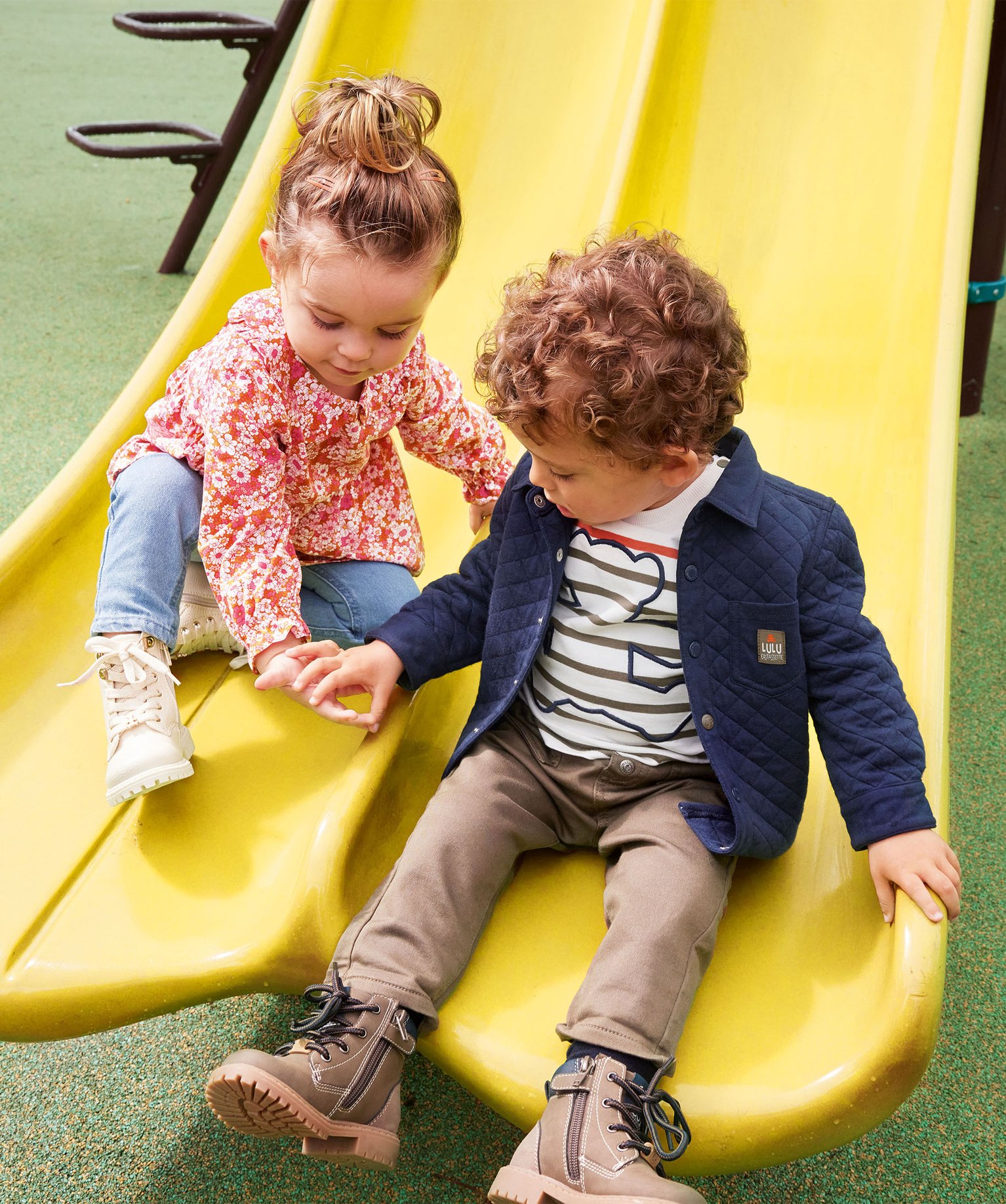 Chemise matelassée bébé Garçon - LuluCastagnette marine | GEMO