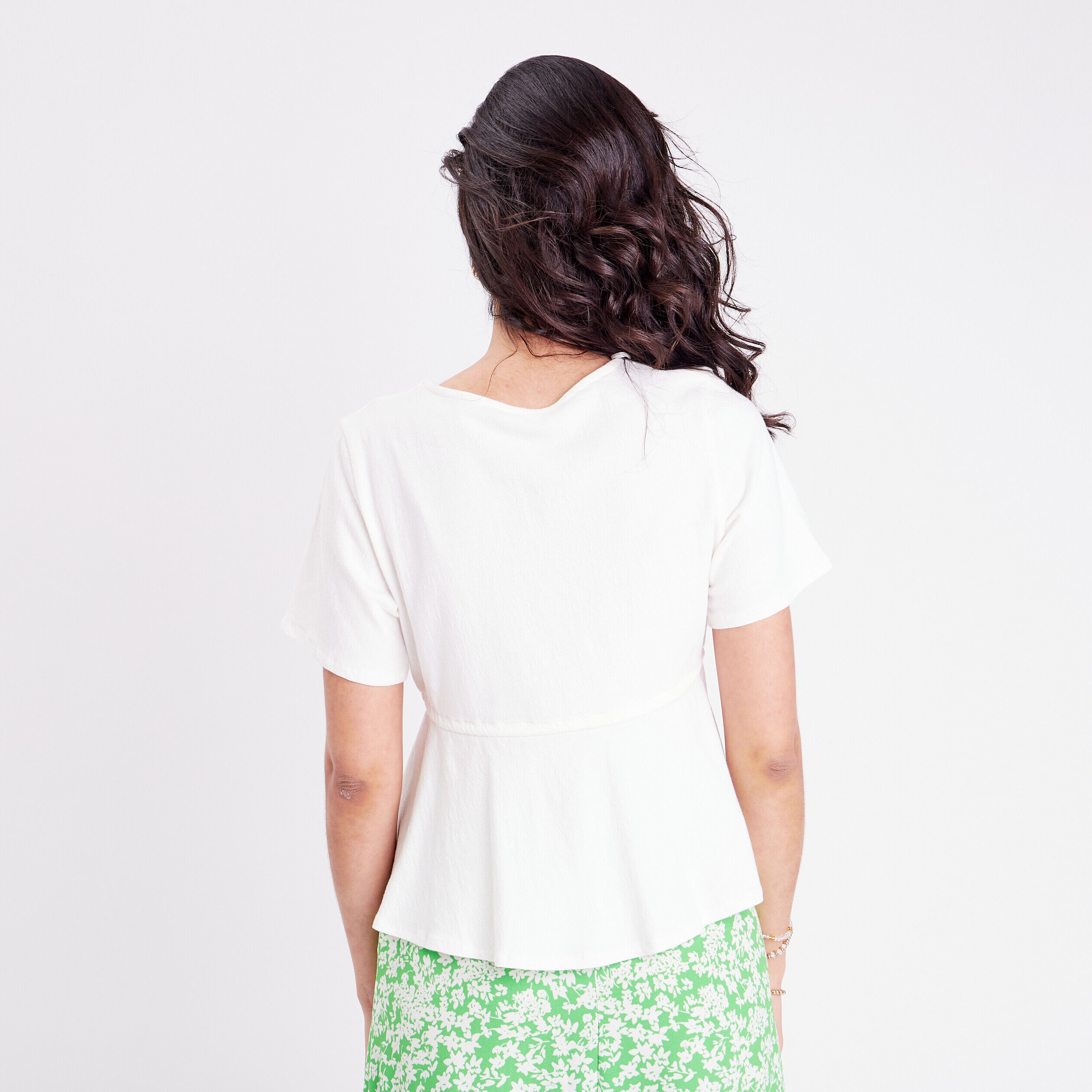 T-shirt manches courtes ecru femme | Cache Cache