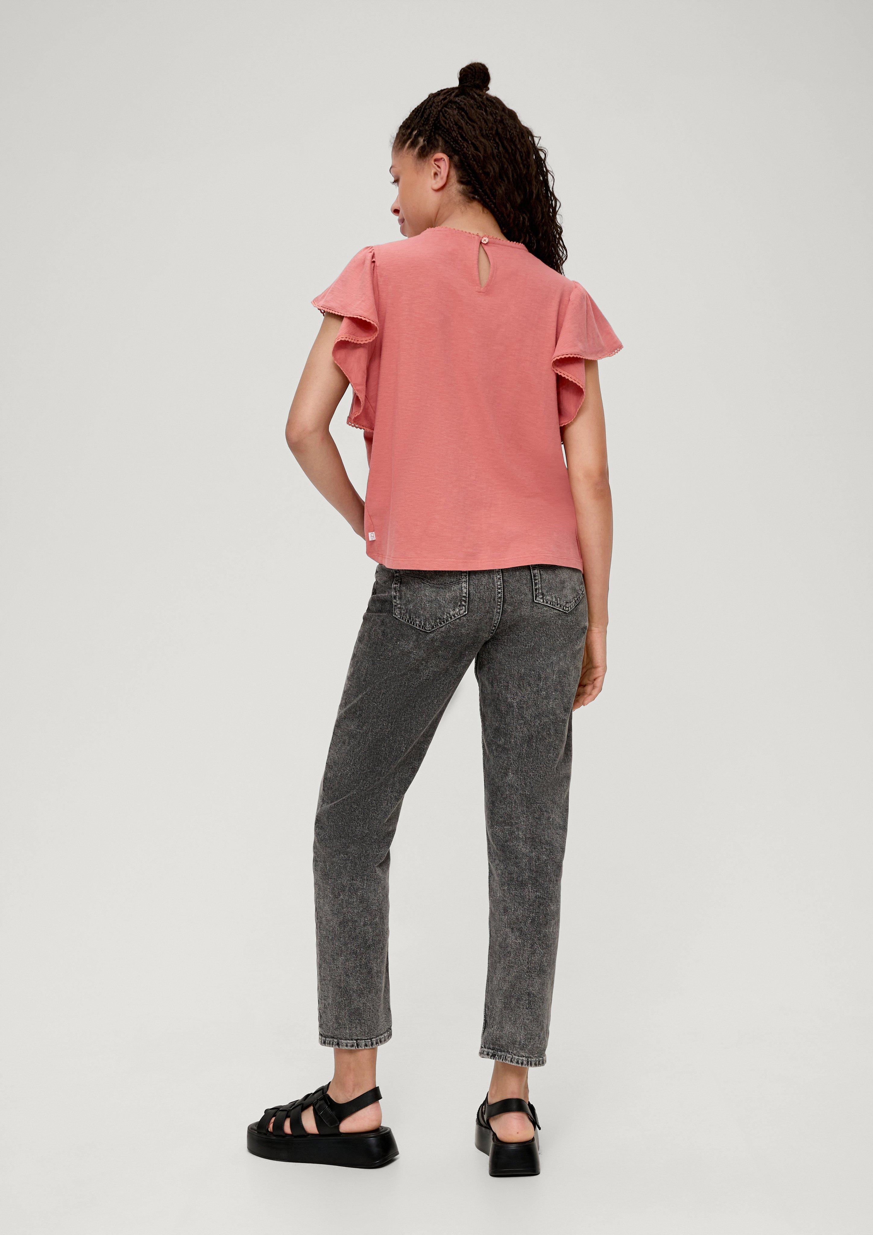 T-Shirt mit Spitzeneinsatz  2131399-2069