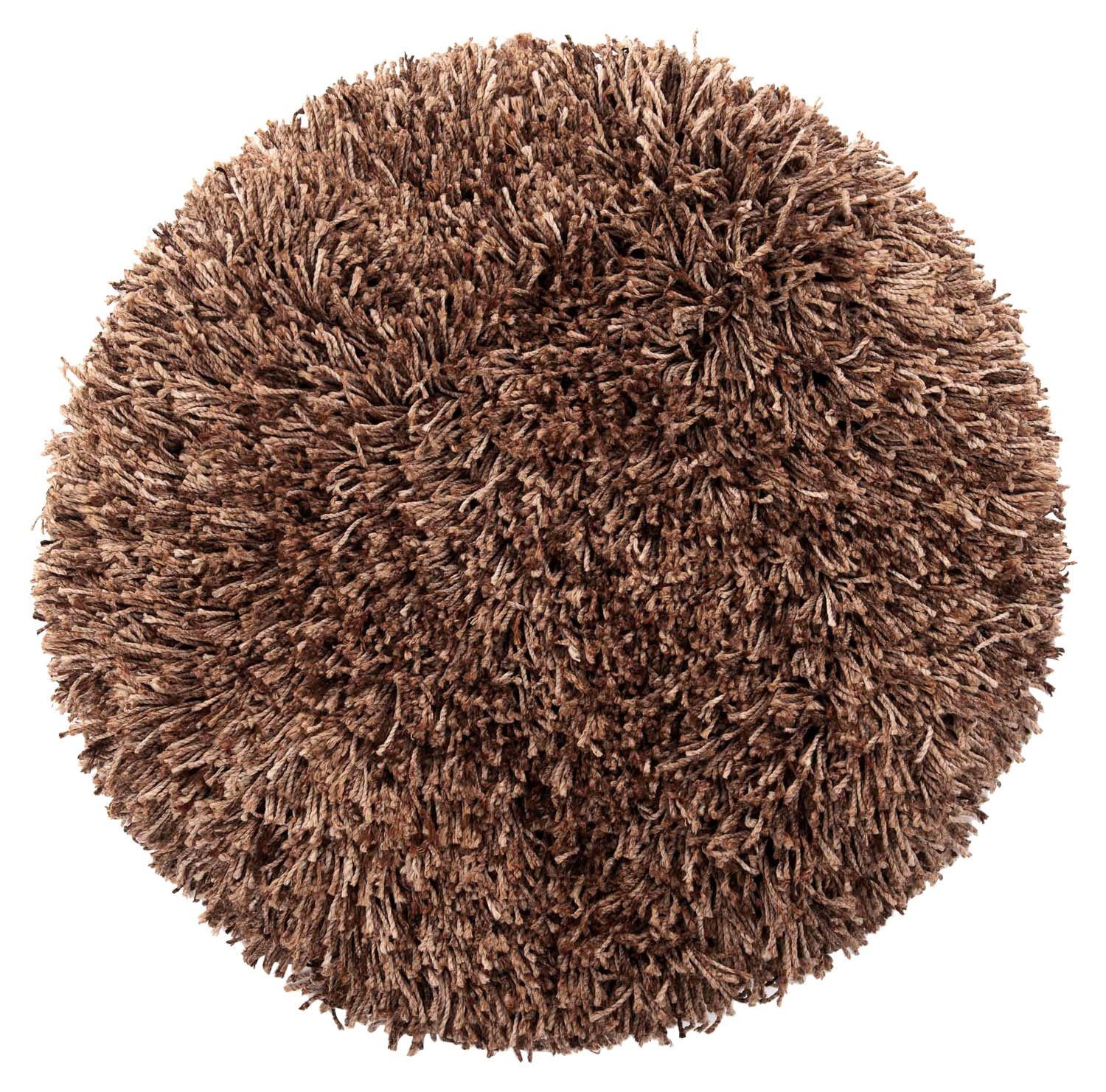Badematte CONA, uni, H 22 mm, Ø 60 cm, rutschhemmend beschichtet, Rutschhemmend, Polyester, Baumwolle, rund