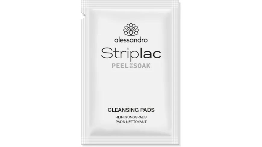alessandro Striplac Peel or Soak Reinigungstücher Set