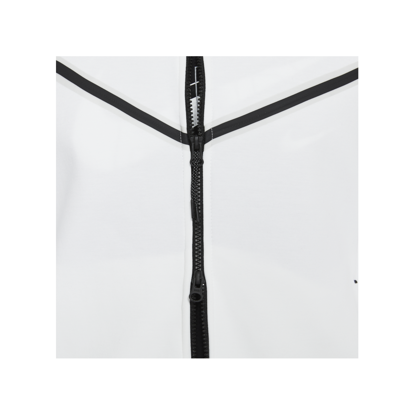 Nike Tech Fleece Kapuzenjacke Weiss Schwarz F100