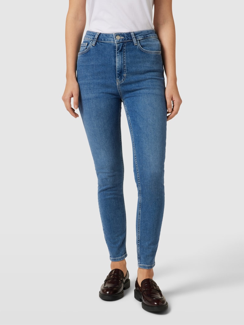 Slim Fit Jeans mit Eingrifftaschen in jeans