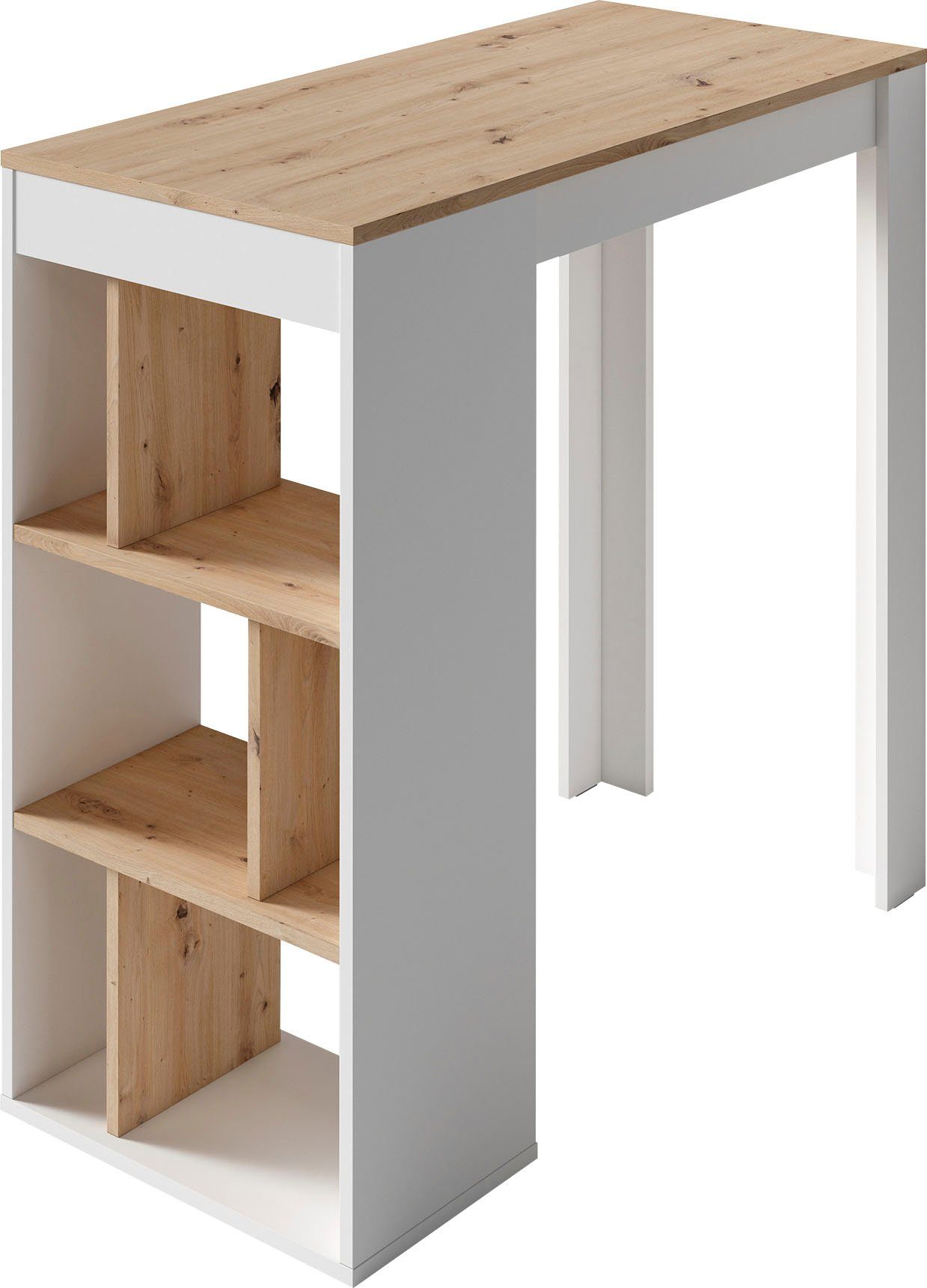 byLIVING Bartisch Moby, Breite 110 cm, Regalfächer, in verschiedenen Ausführungen erhältlich
