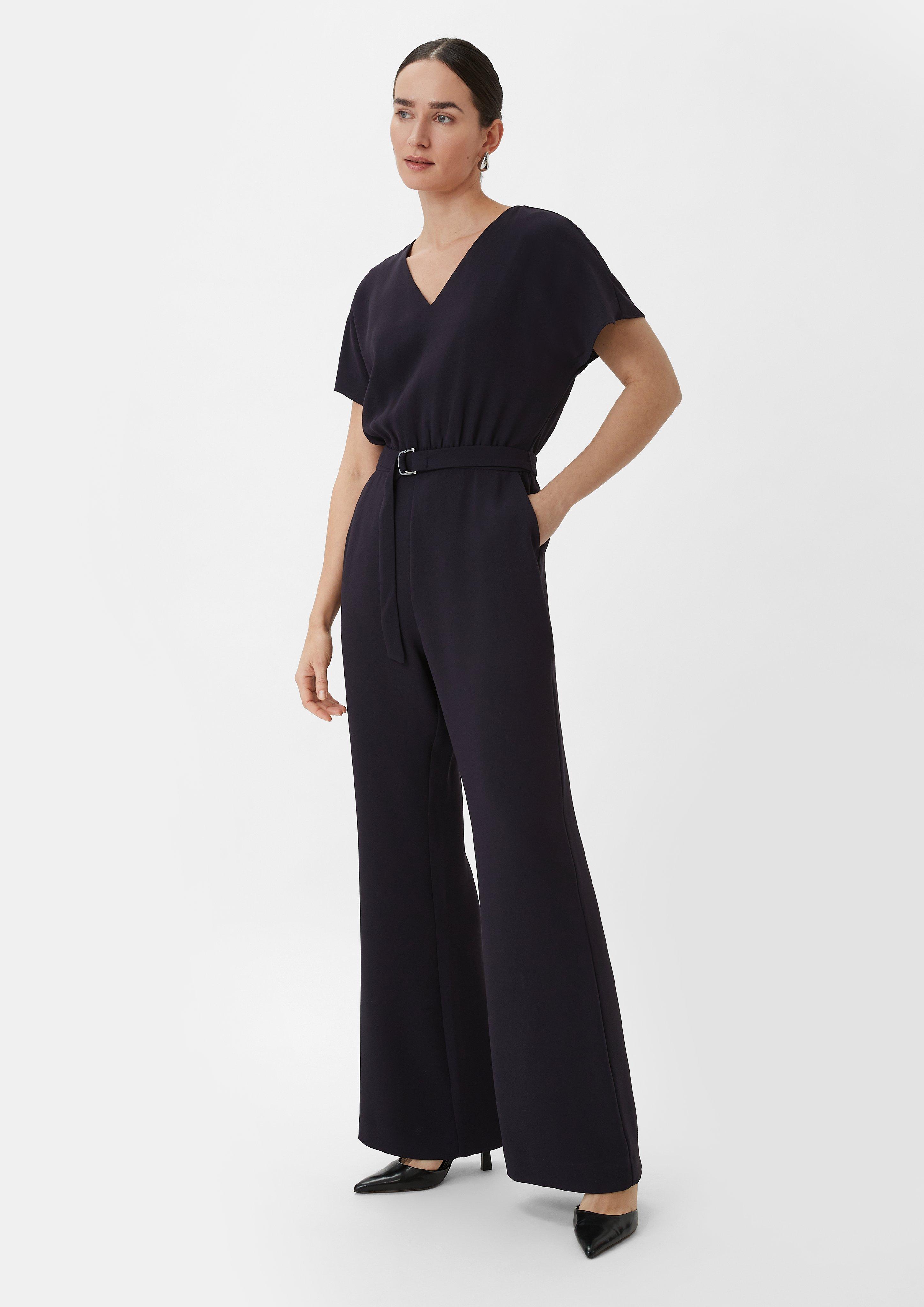 Overall mit integriertem Gürtel - navy
