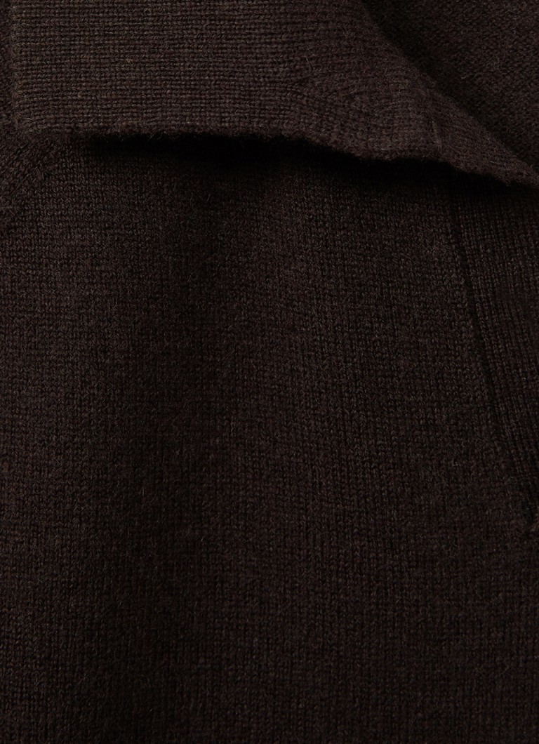 Koszulka polo Reiss Grange z cienkiej dzianiny z domieszką kaszmiru.