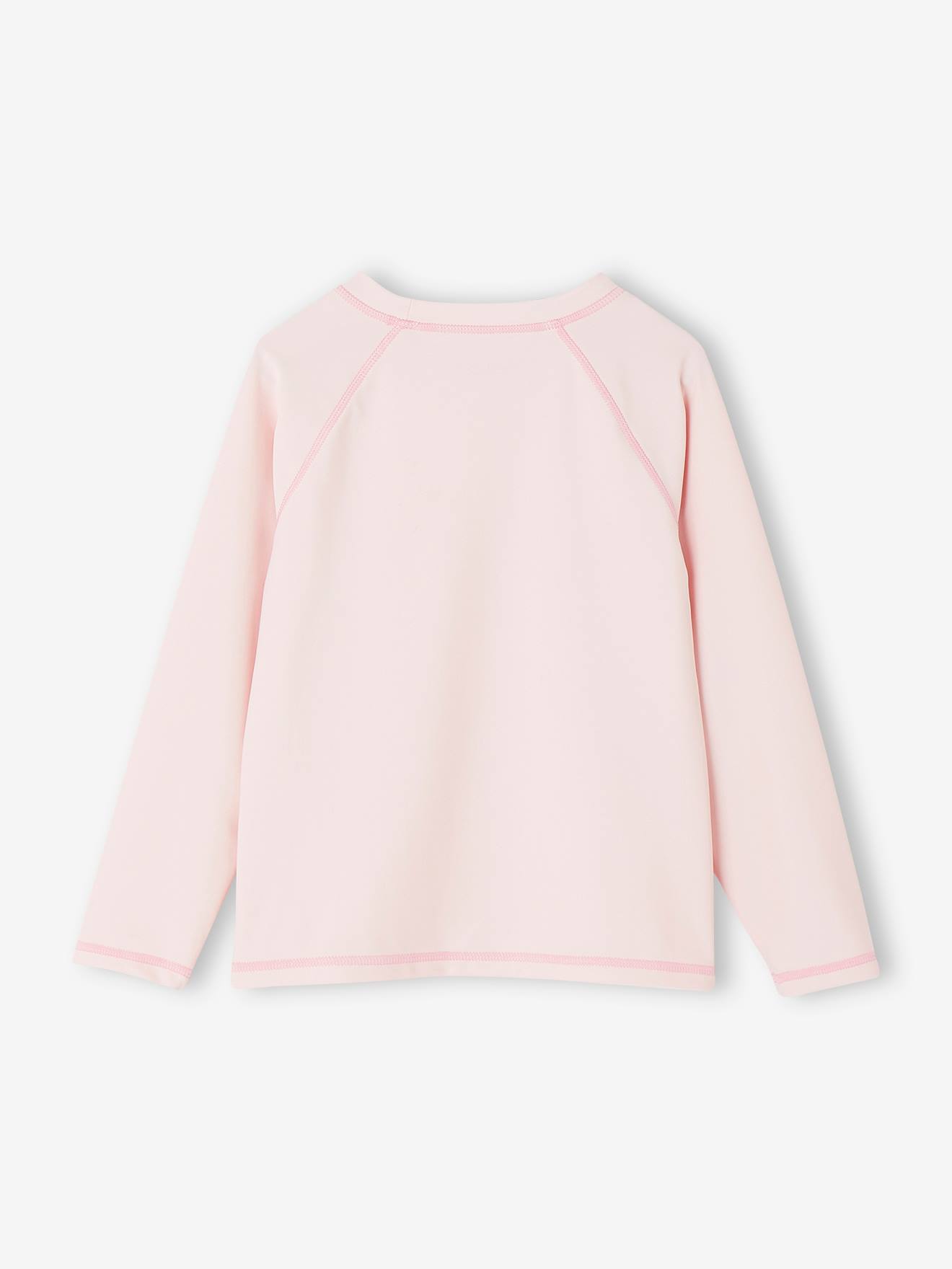 Vertbaudet Mädchen Badeshirt mit UV-Schutz Oeko-Tex - rosa bedruckt