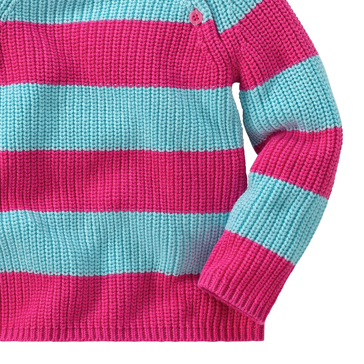 Baby Strickpullover mit Blockringeln