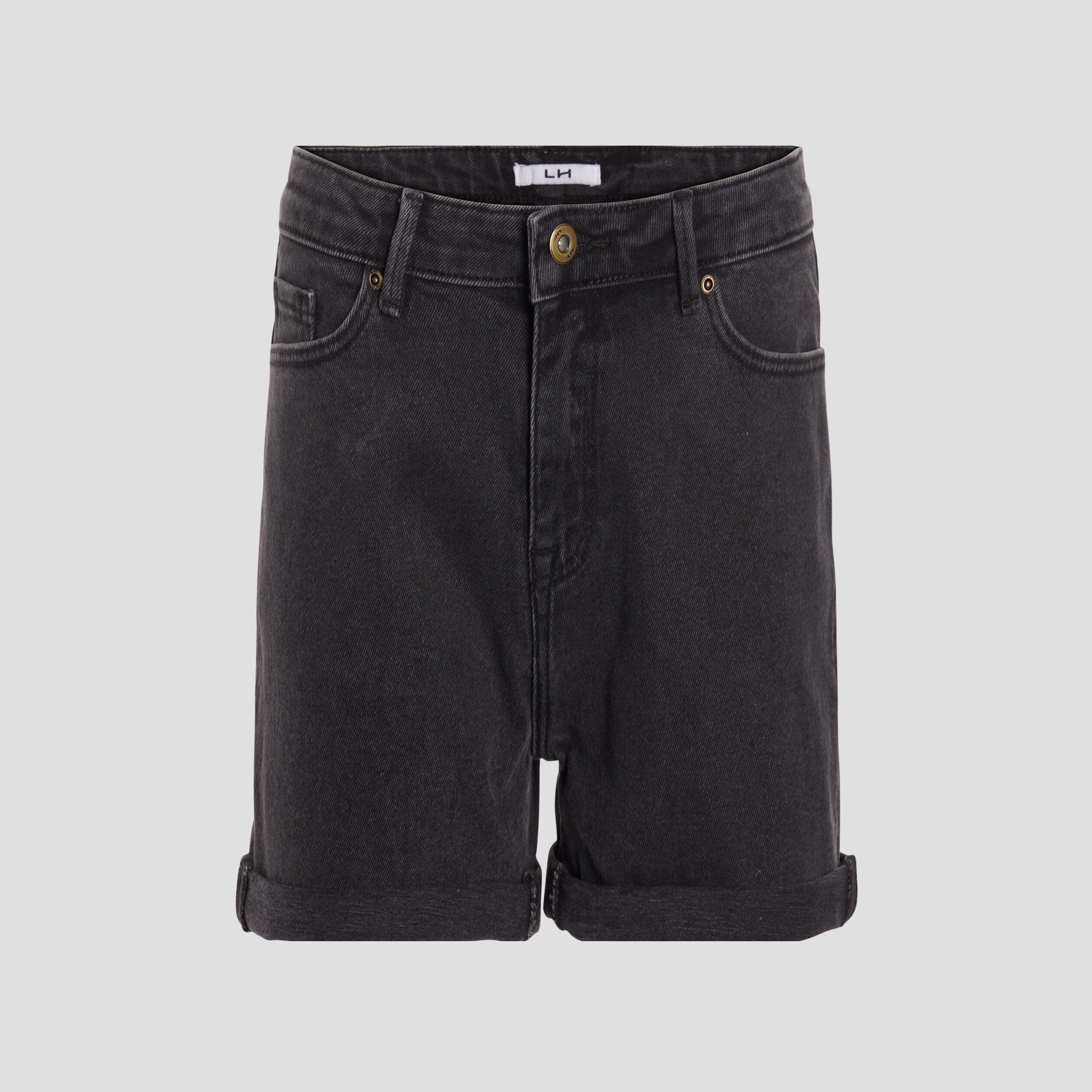 Short mom en jean denim noir femme | La Halle