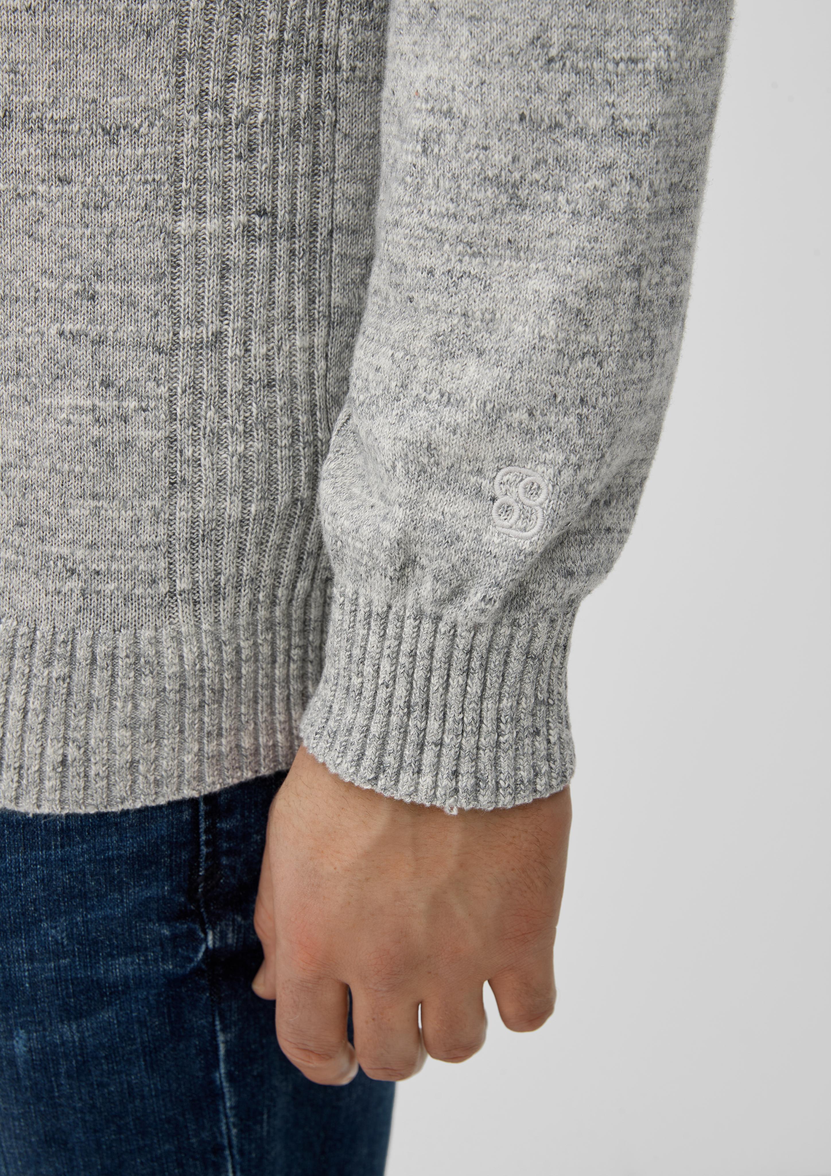 Strick-Troyer mit Rippdetails  2124697-94W1