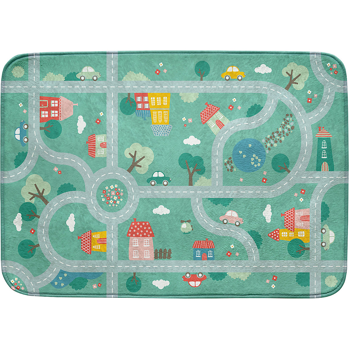 Ultrasoft Spielteppich, Straßenverkehr, 100 x 150 cm