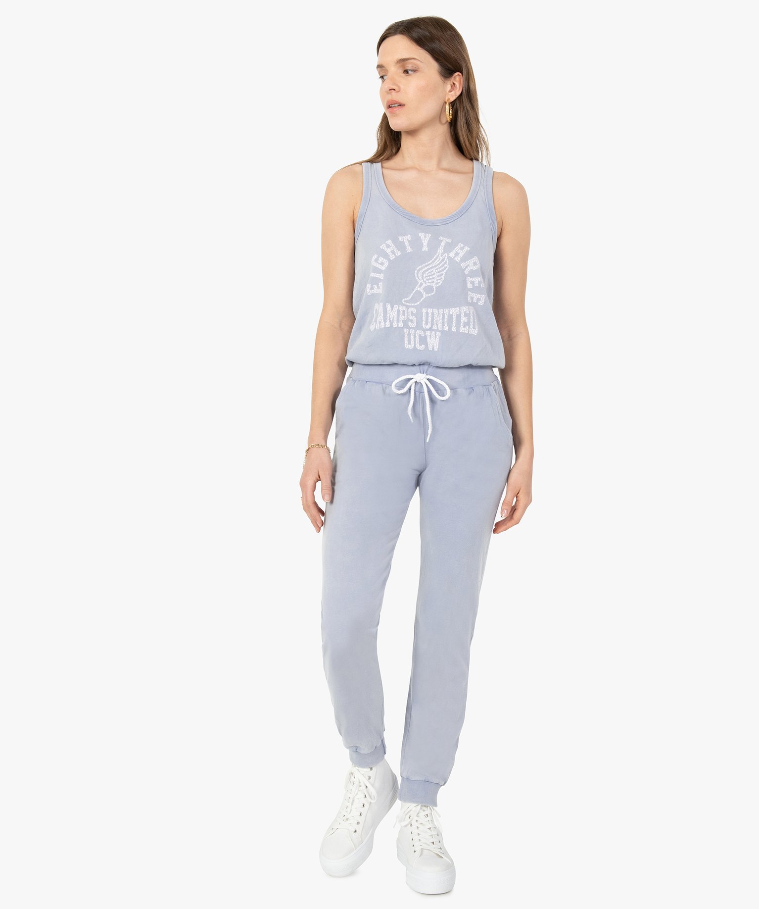 Combinaison pantalon femme en maille - Camps United bleu | GEMO