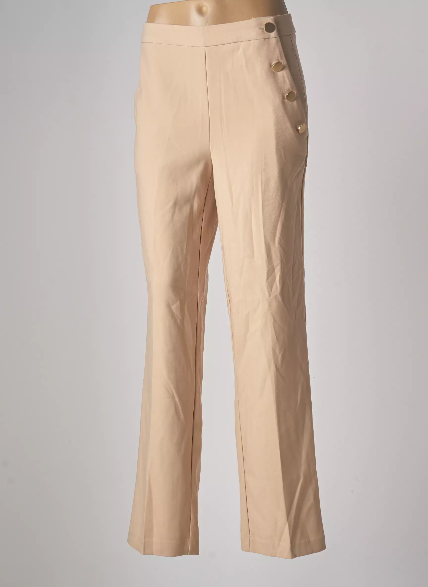 Vero Moda Pantalons Larges Femme couleur beige