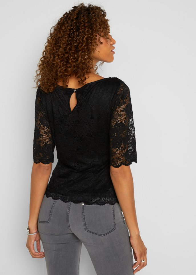 Blusenshirt aus Spitze