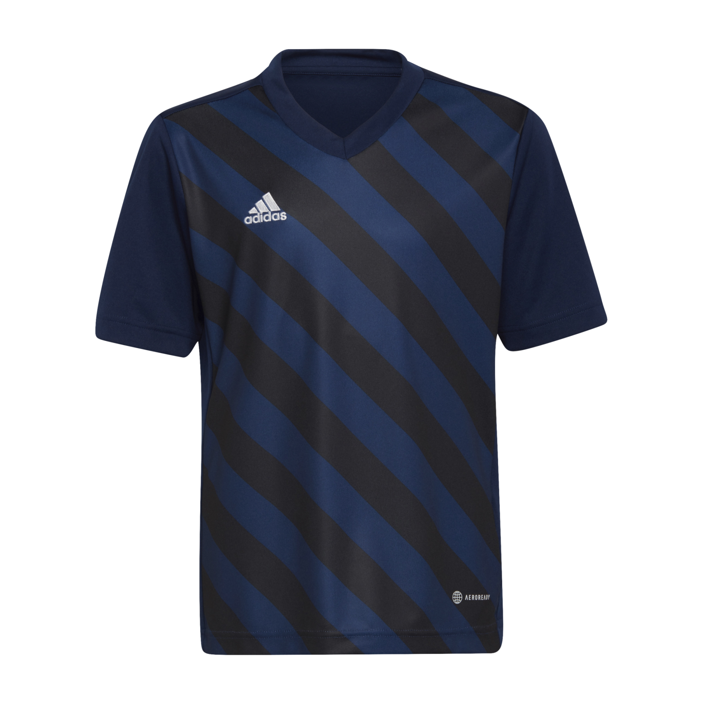 adidas Entrada 22 GFX Trikot Kids Blau Schwarz