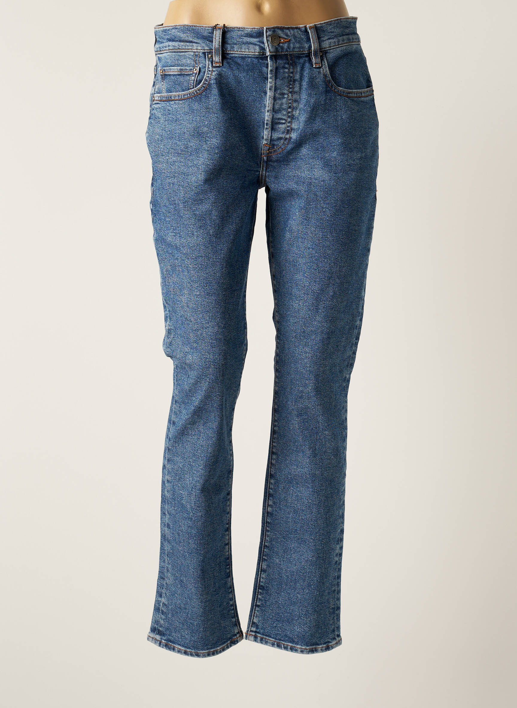 School Rag Jeans Coupe Droite Femme couleur bleu