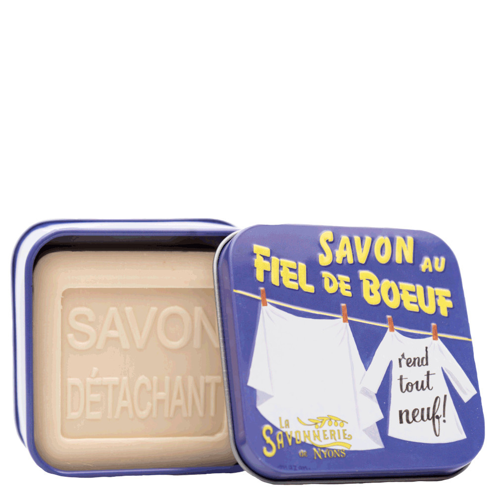 La savonnerie de nyons Savon Détachant 100g et Boîte Métal Savon