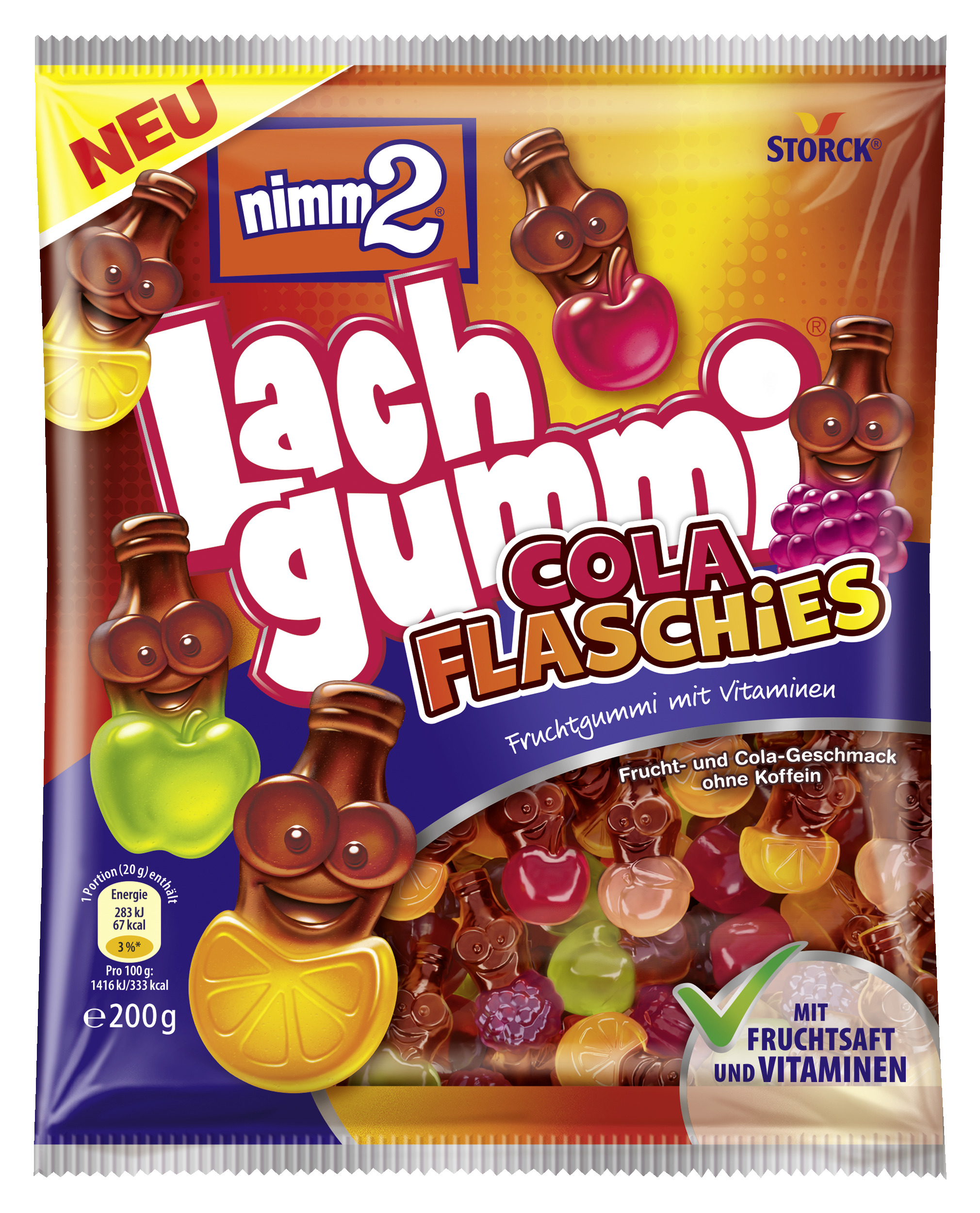 nimm2 Lachgummi Cola Flaschies 200g