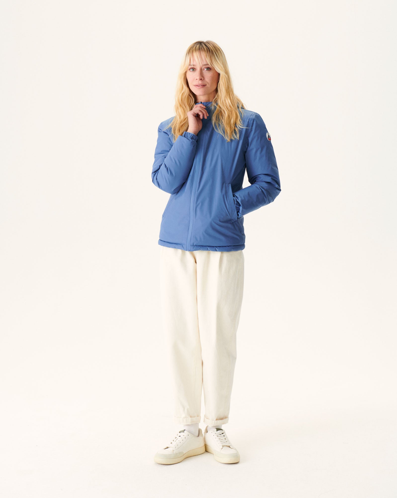 Doudoune réversible à capuche Bleu jeans/Army Vienne