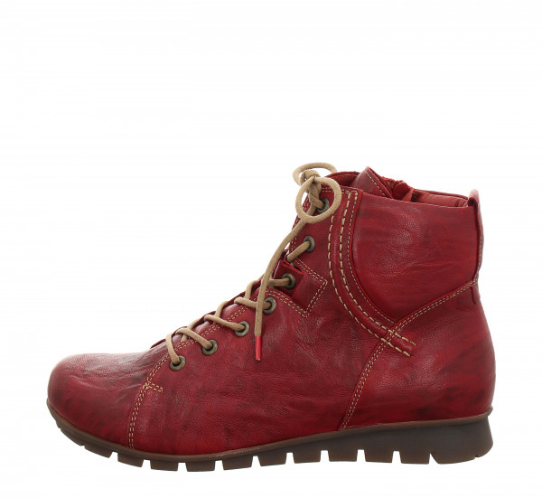 MENSCHA Schnürboots - Rosso/Kombi