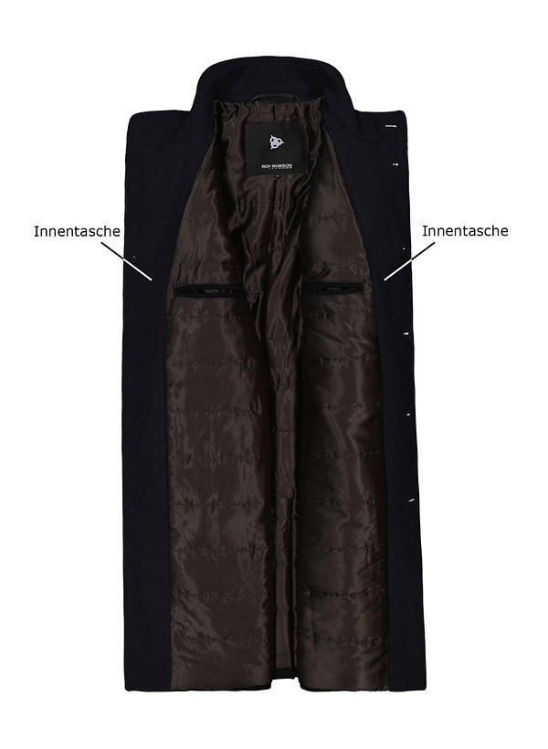 ROY ROBSON, Mantel, Mikrofaser Stretch, dunkelblau