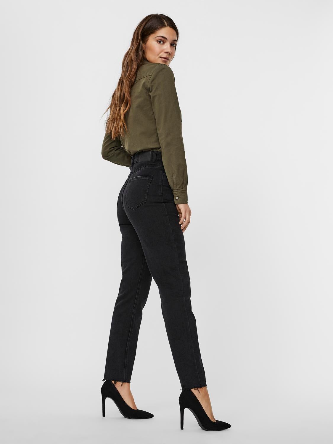VMBRENDA Hohe Taille Gerade geschnitten Jeans