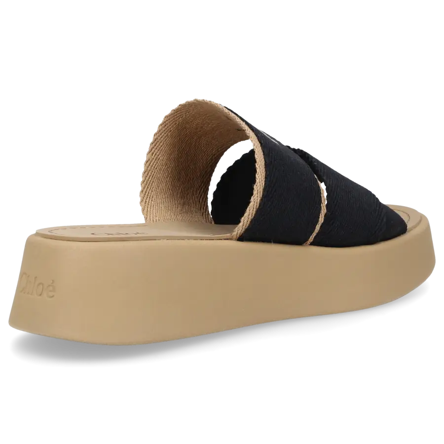 Chloé - Pantoletten MILA Textil - schwarz