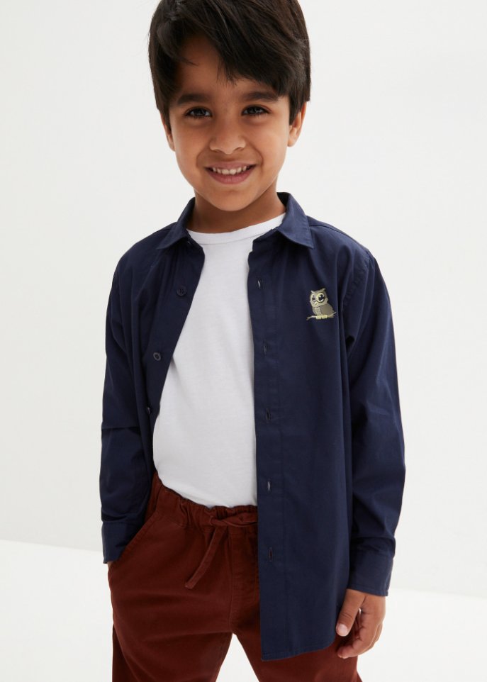 Jungen Chino Hose mit Hemd (2-tlg.Set)