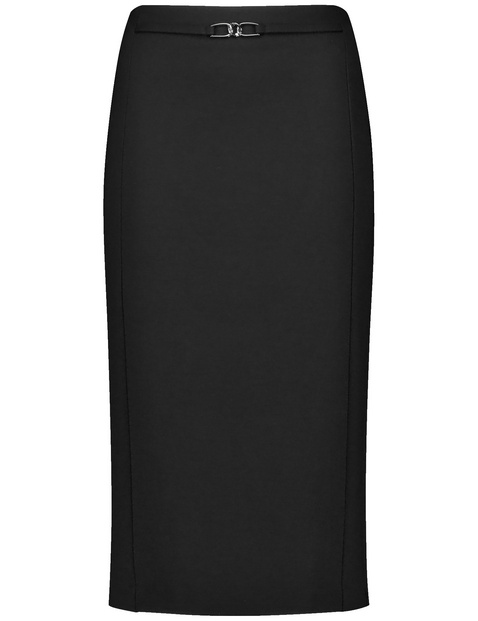 Eleganter Bleistiftrock mit Gürteldetail
