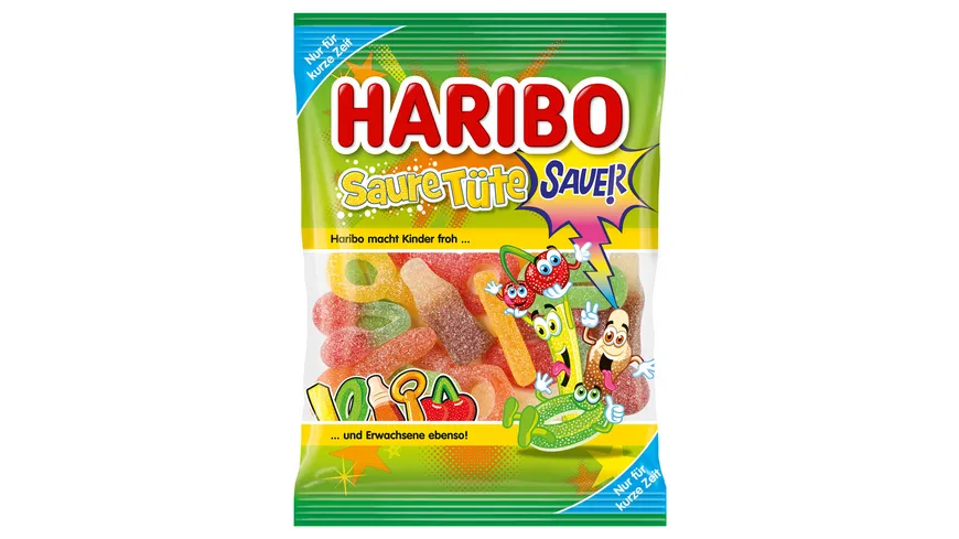 Haribo Fruchtgummi Saure Tüte 175 g