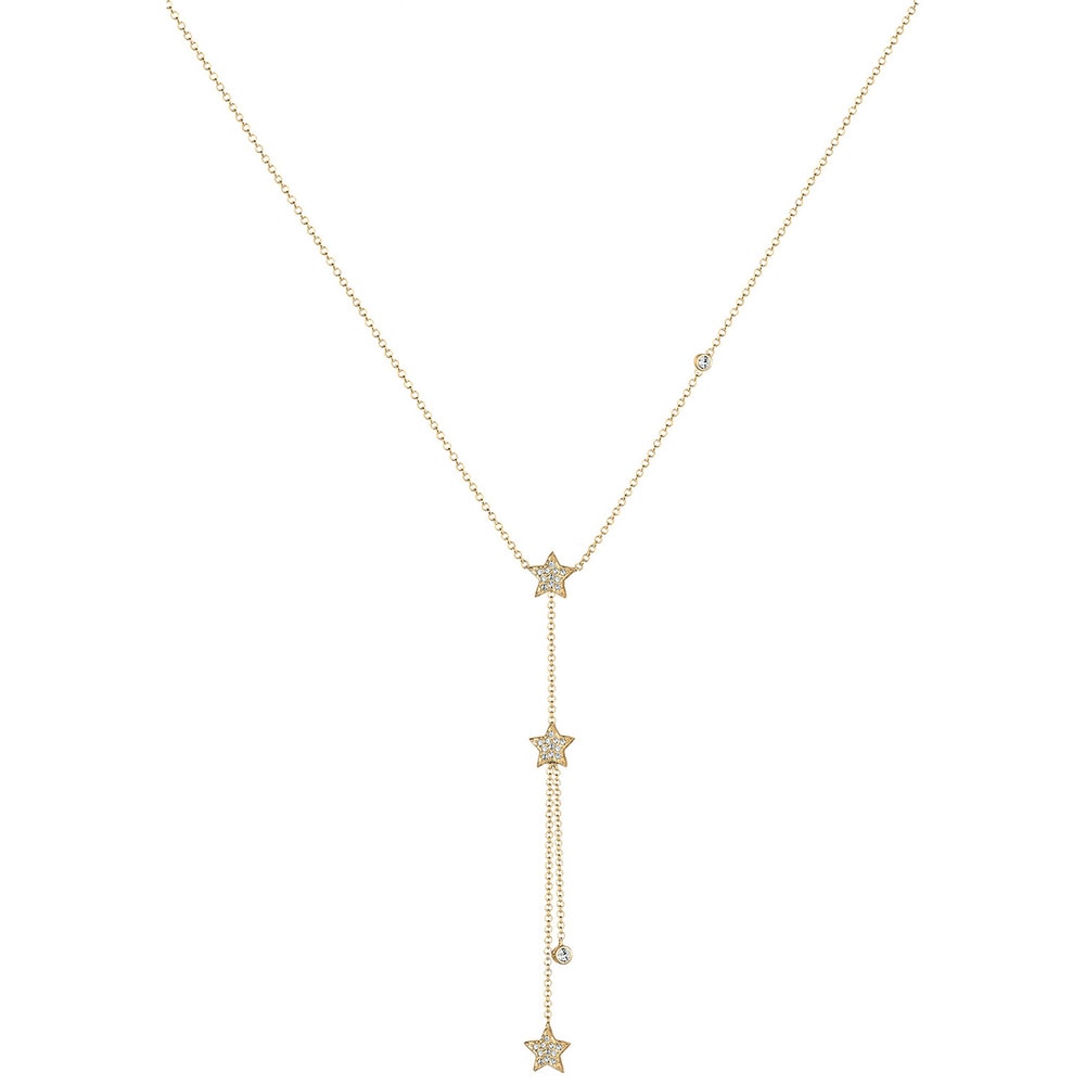 Elli Elli Collier Femme Étoiles Y Forme de Cristal - (925/1000) Argent collier