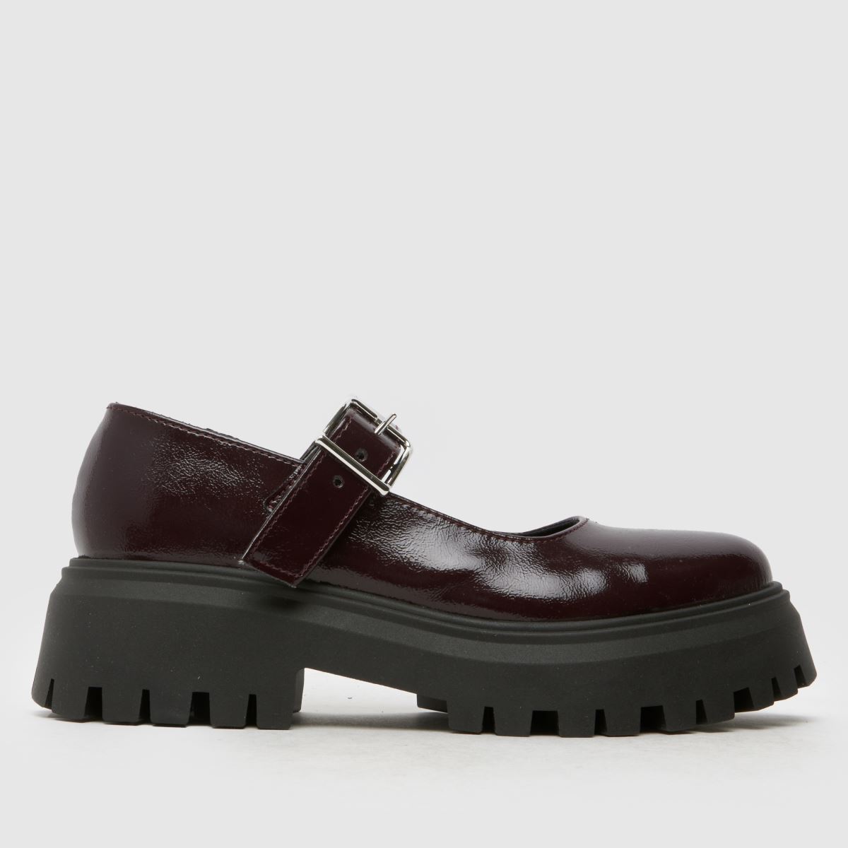 Schuh Lash – Chunky Mary Jane-skor i vinröd