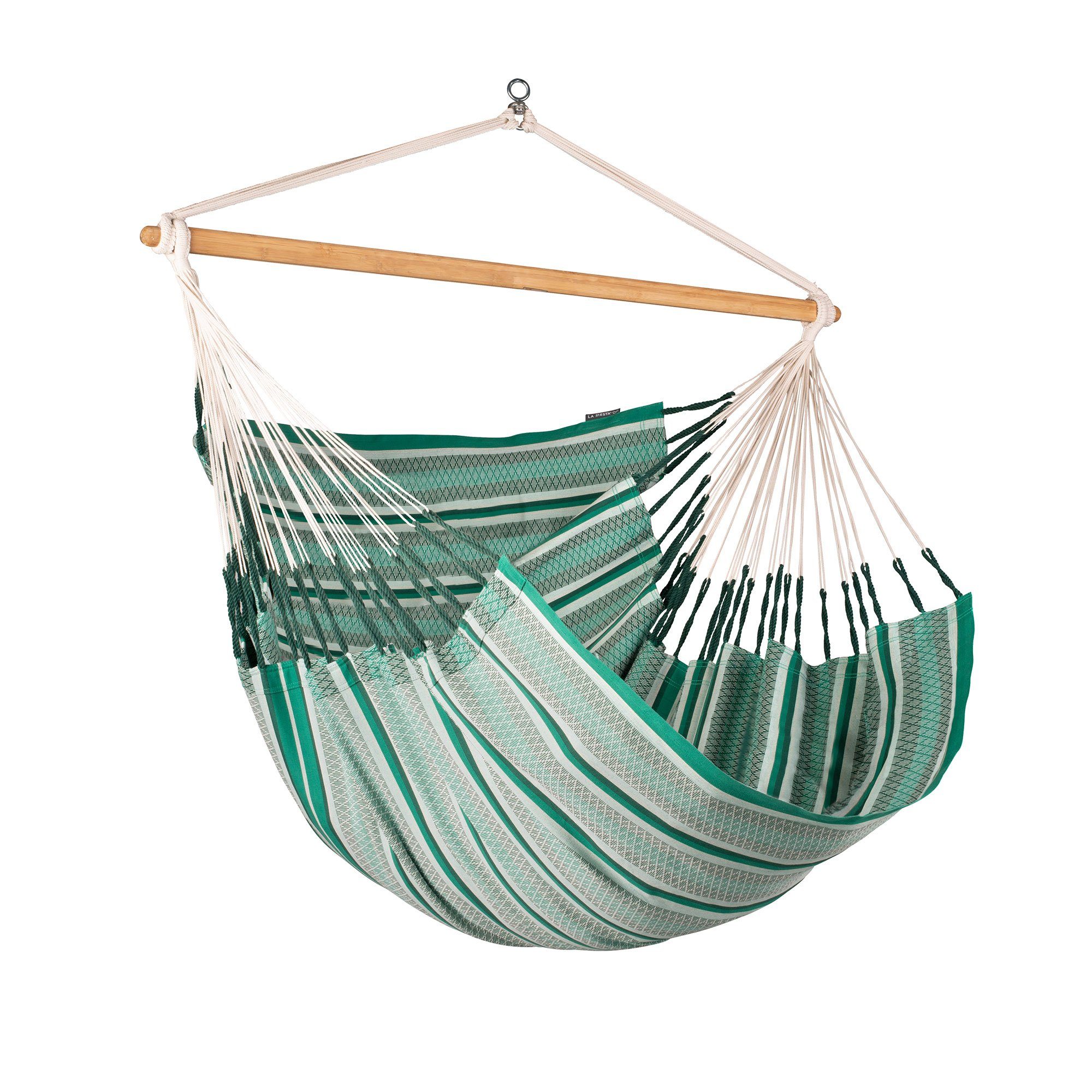 La Siesta Hängestuhl Hängestuhl Hängesessel Lounger HABANA Agave - Kingsize aus Bio-Baumwol, Hochwertige Qualität