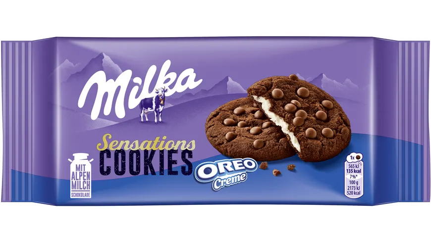 Milka Sensations Cookies Oreo Creme 156 g