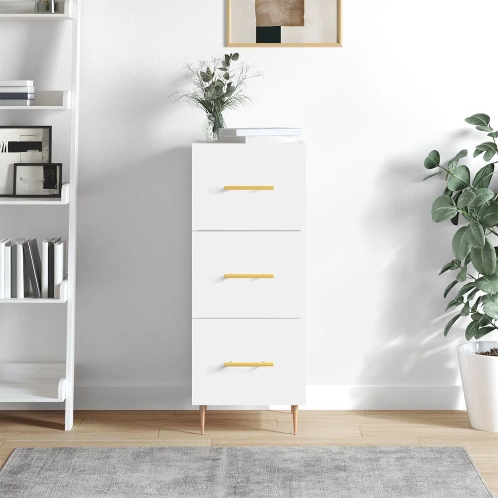 vidaXL Sideboard Sideboard Weiß 34,5x34x90 cm Holzwerkstoff (1 St)
